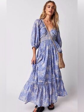 Free People Golden Hour
Maxi Dress Size Small Blue Violet